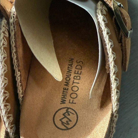 White Mountain Tan Suede Clogs - Picture 2 of 5